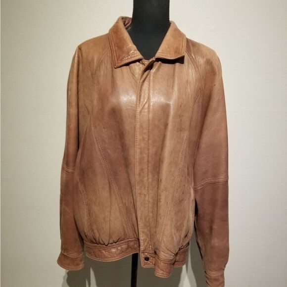 VINTAGE REMY LEATHER JACKET MADE IN USA SIZE 46. (SHD) - Picture 1 of 13